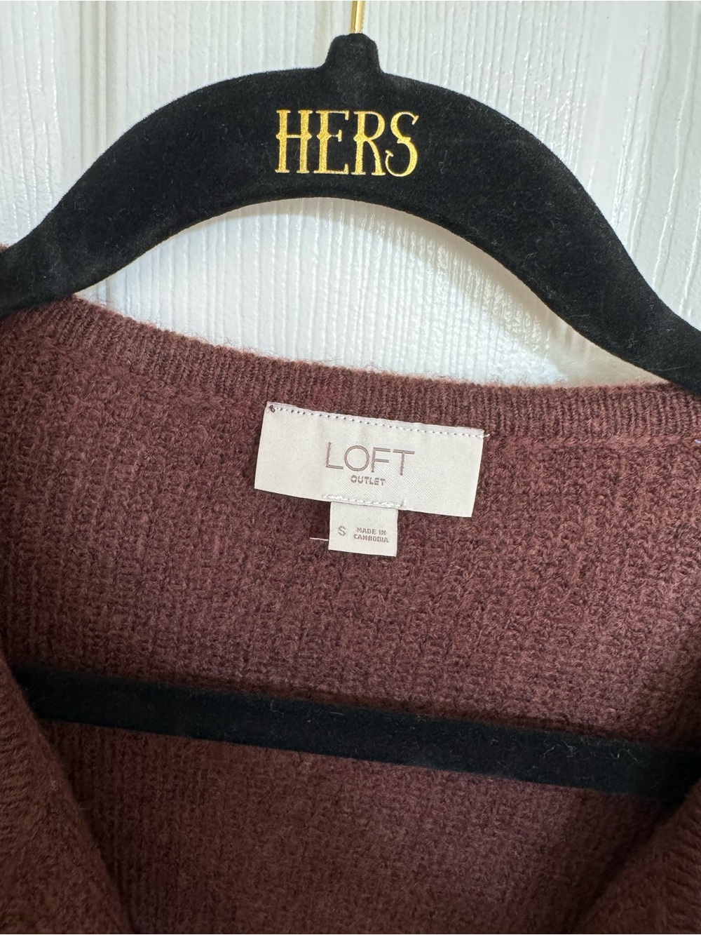 LOFT Chocolate Brown Cardigan - Picture 2 of 3